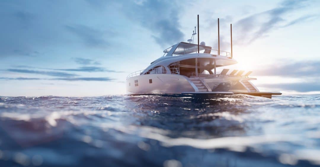 yacht beau paysage